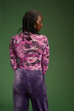 Tops & T-Shirts<Make My Lemonade TOP GALA PURPLE FLOWERS