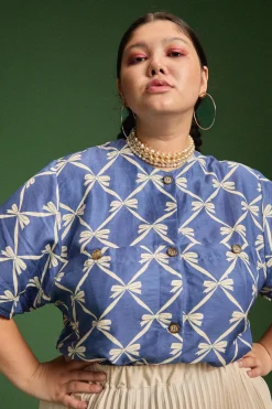 Tops & T-Shirts<Make My Lemonade TOP VADIM RUBAN BLEU