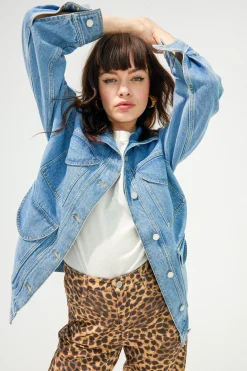 Vestes & Manteaux<Make My Lemonade VESTE MAX LIGHT BLUE